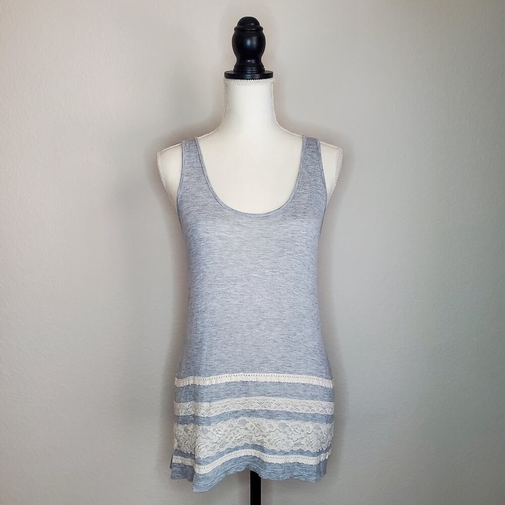 West Kei Lace Trim Tank Top Medium